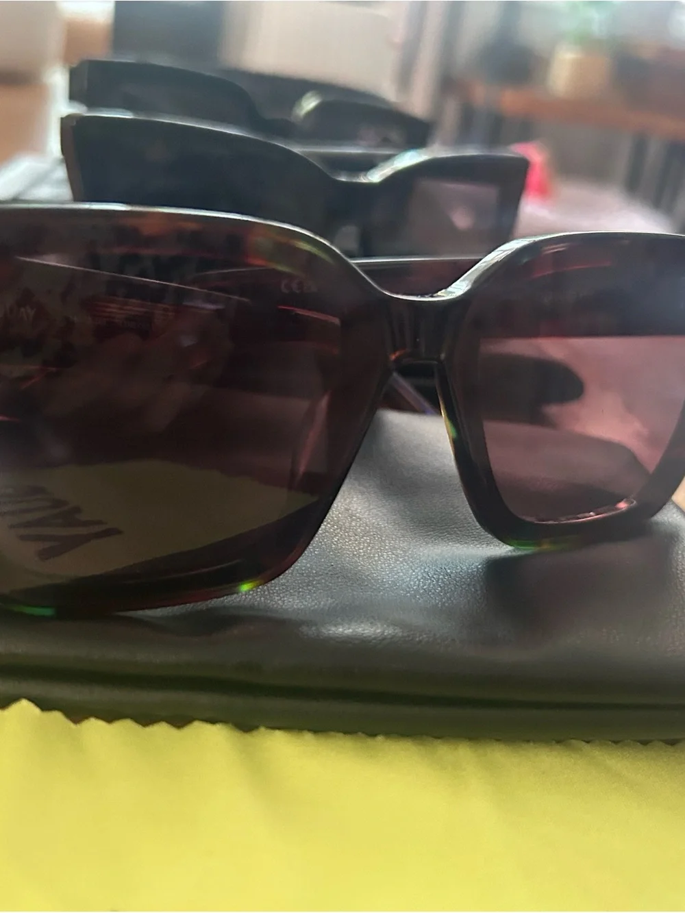 Quay Australia Tortoiseshell Square Sunglasses - Dark Brown Lenses